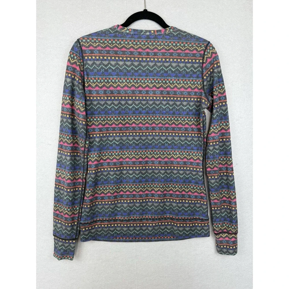 Burton Snowboard Dry Ride Mid Weight Thermal Base Layer Aztec Women's S Spellout